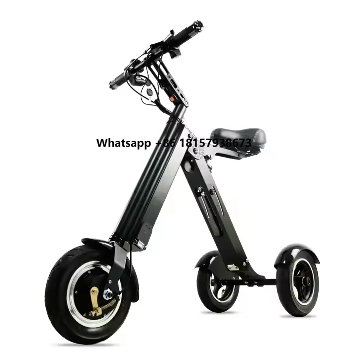 

Lightweight Portable 3-Wheel Tricycle Electric Scooter Folding Design with Brushless Motor Aluminum Alloy and Lithium Battery