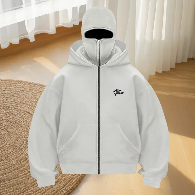 

Men's Sportswear, Autumn Printed Long-sleeved Shirts, Men's Sportswear, Men's Pocket Sweatshirts, Zipper Drawstring Casual Tops