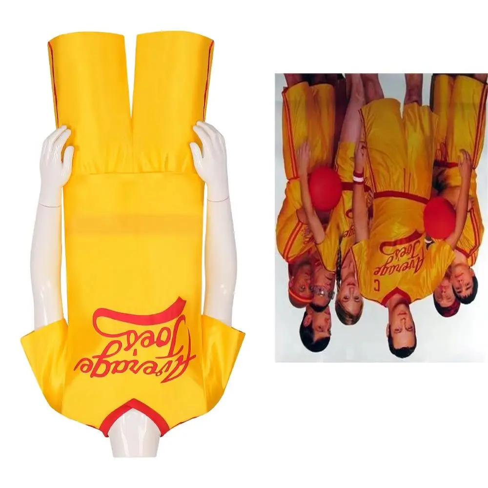Película Dodgeball Cosplay Jersey amarillo uniforme traje para hombres Casual letras impresas ropa deportiva Halloween carnaval fiesta ropa de calle