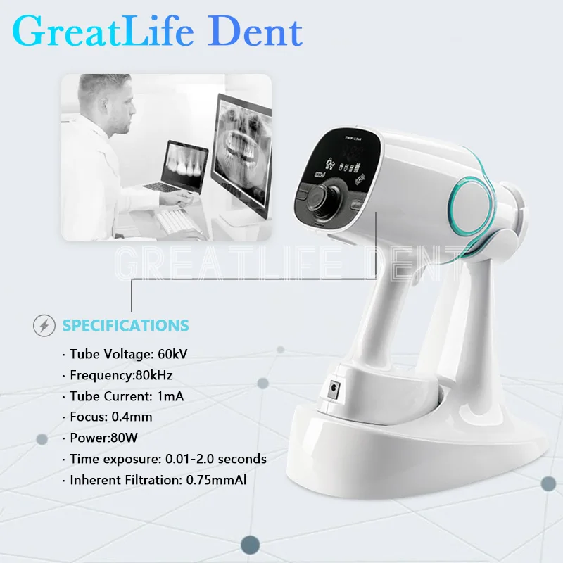 Greatlife Dent Original Hyperlight Portable Dental X Ray Camera Nanopix Ali Rvg Sensor Image X-ray Machine