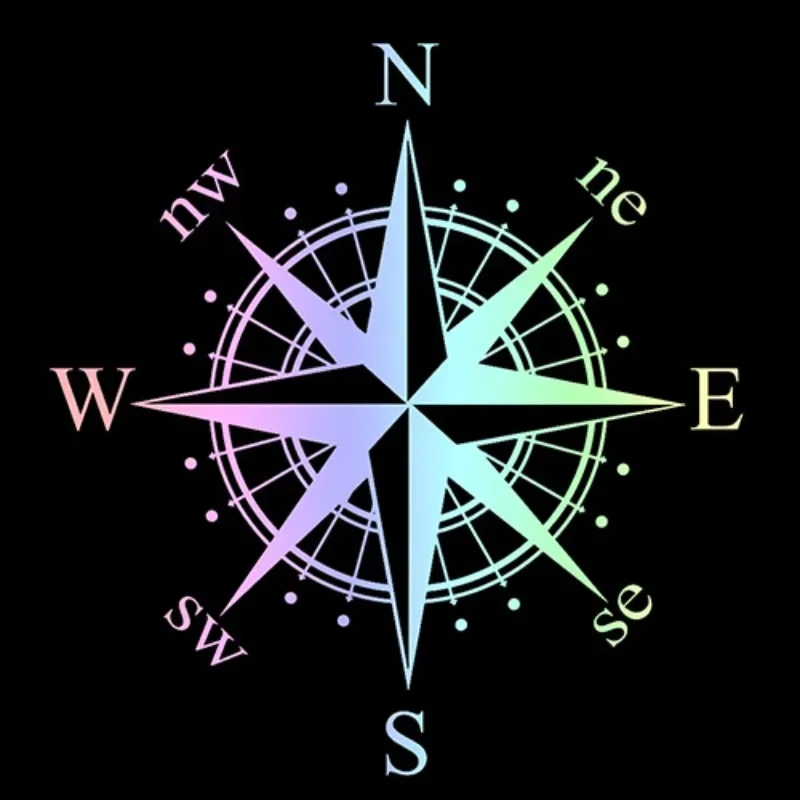 Car Sticker Art Design NSWE Compass Automobiles Motorcycles Exterior Accessories Vinyl Decals for BMW VW Audi Gti Honda view 3