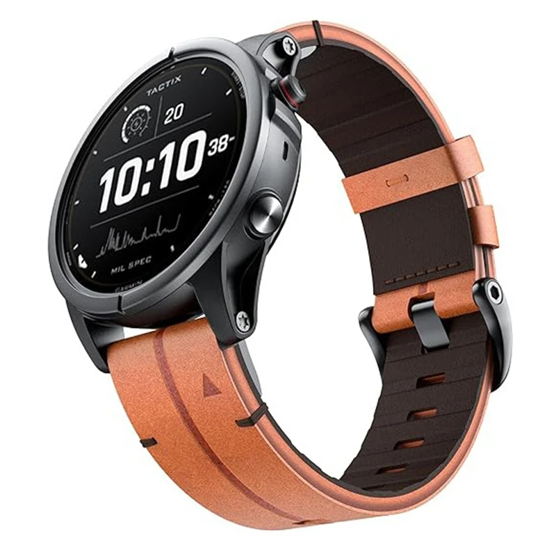 

26mm 22mm Quickfit Strap for Garmin Fenix 8 Epix Pro 51mm 47mm Tactix 7 Pro 7 7X Enduro 3 Genuine Leather Watchband Accessories