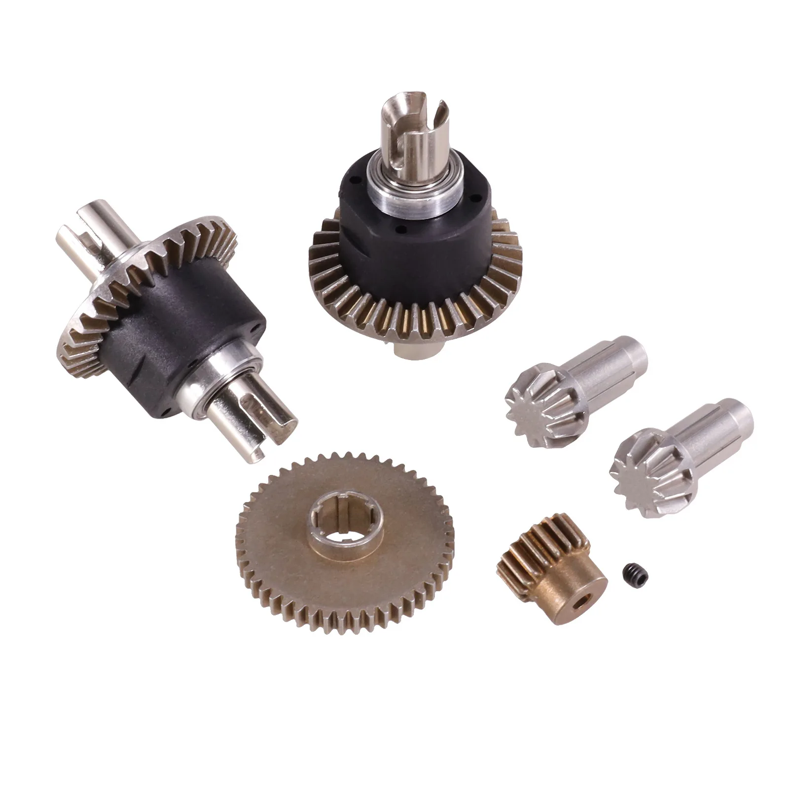 

Upgrade metal differential assembly Motor/Active/ Large gear parts Accessories for SCY 1/16 16101 16102Pro 16103 Q130 RC car