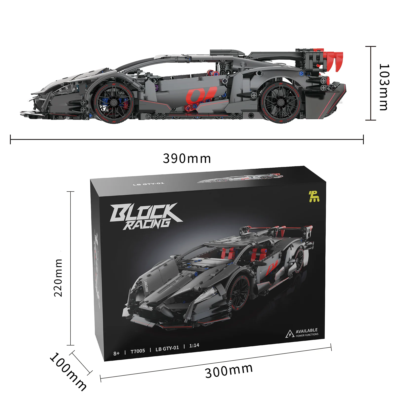 مجموعة مكعبات بناء سيارات السباق الفنية - مجموعة نماذج تعليمية جذعية متحركة للبالغين والأطفال #5