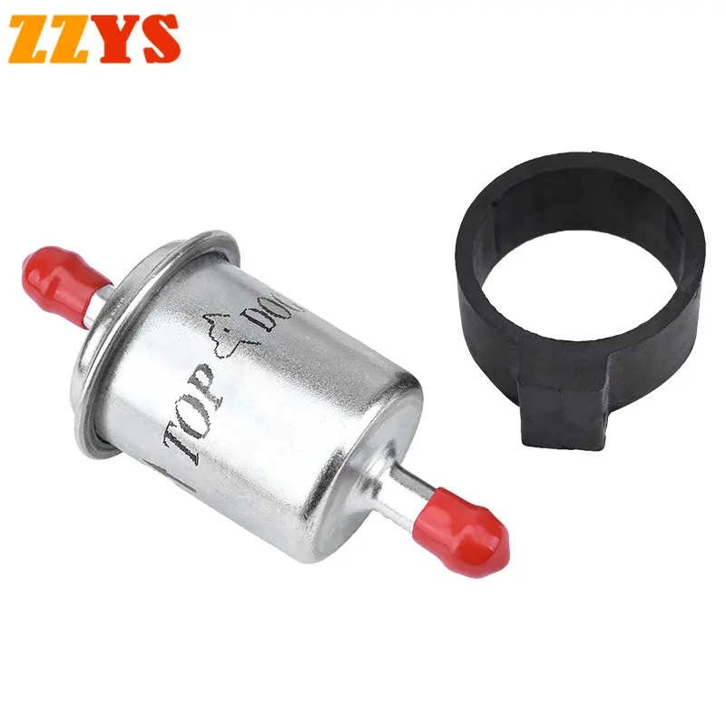 2pc 8mm Motorcycle EFI cup Fuel Filter Fuel Pressure Regulator ATV Off Road Petrol Gas Gasoline Liquid Oil Cup