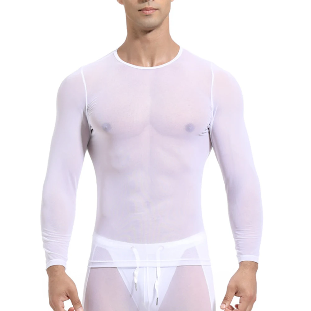 

T Shirts For Men Men Tops Casual Cycling Fitness Men\\\\\\'s Running Streetwear Tights Training Transparent Fashion