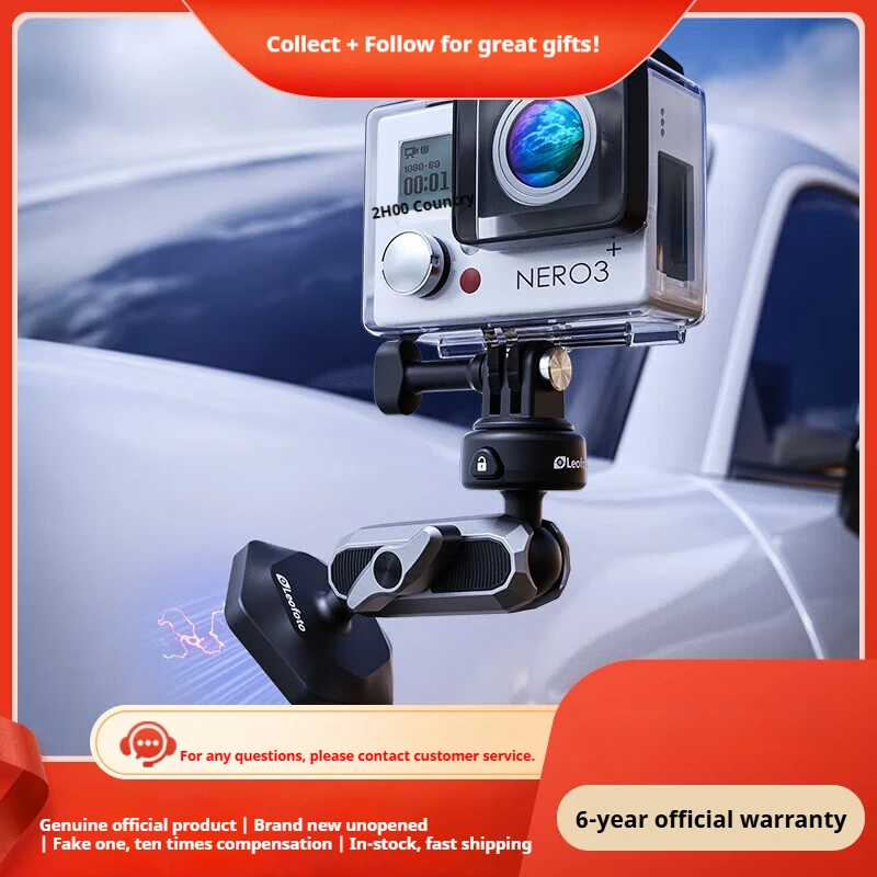 

Leofoto LAC-01 Magnetic Action Camera Mount Compatible with GoPro 12/11/10, Insta360, DJI Action 4