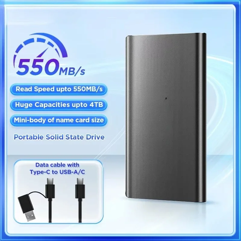 High Speed Mini SSD External 128GB/256GB/512GB/1TB for Laptop