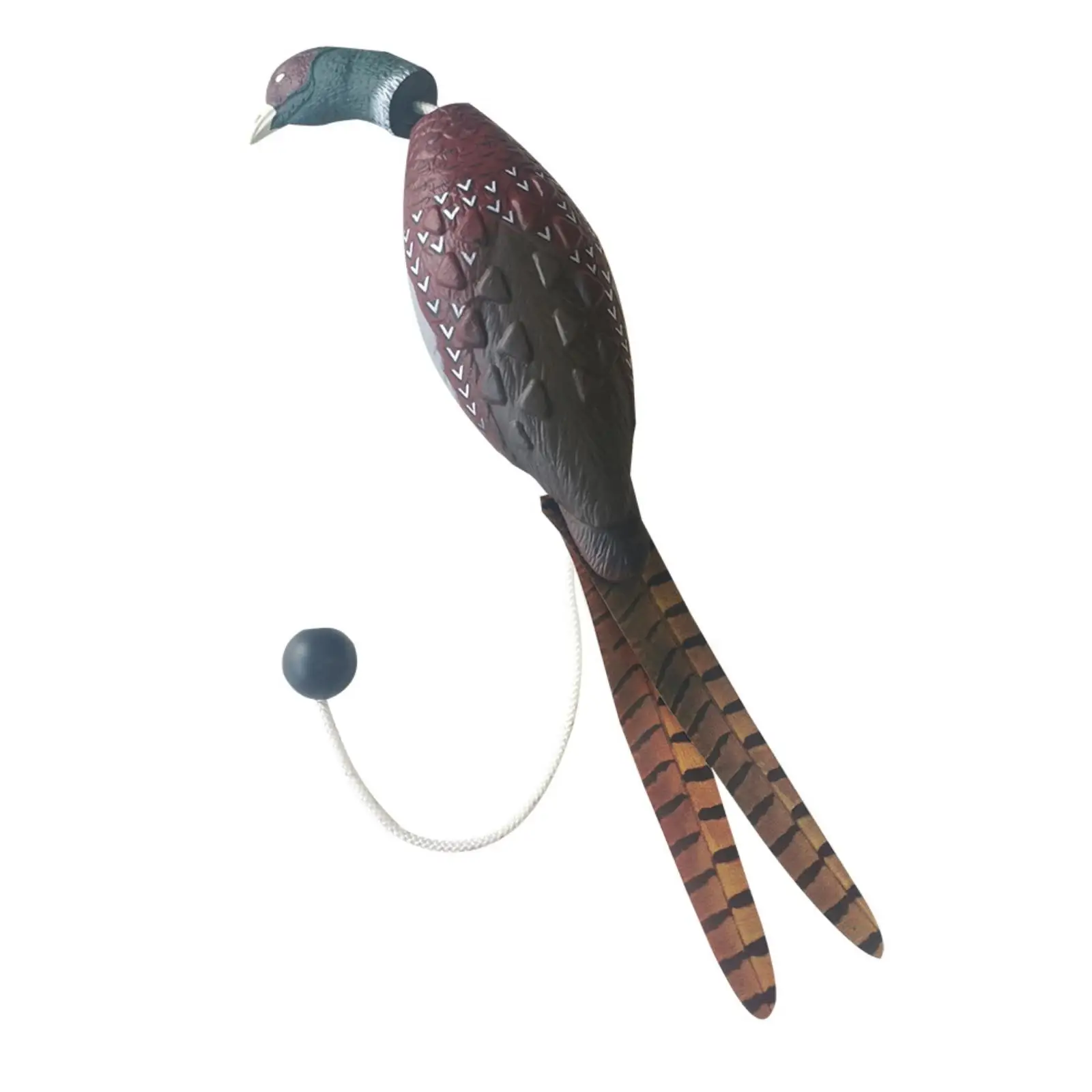 Realistic Turkey Bird Dog Toy for Fetch Training and Tug Games with Throw Grip Molded Plastic Play Accessory