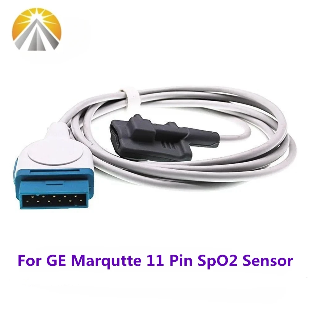 For GE Marqutte SpO2 Sensor with OXI Tech Patient Monitor Model Dash 2500/3000/4000/5000/5800 Solar 8000/8000M i9500