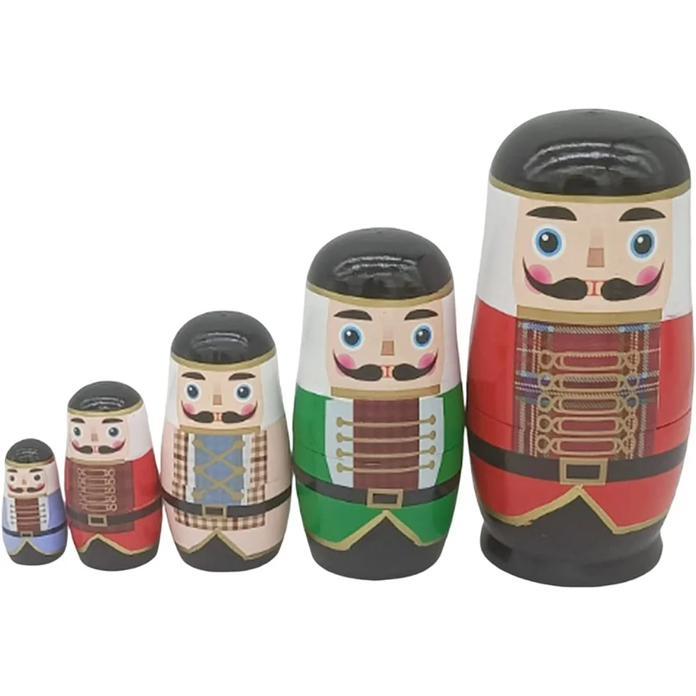 

Toddlers Gifts Stocking Stuffers Children Stacking Christmas Matryoshka Nutcracker Nesting Dolls Kids