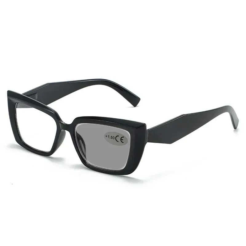 Neutrale Mode Photochrome Presbyopie Brille Neue Quadratische Kleine Rahmen High Definition Anti-Blau Licht Lesebrille + 3,5 + 4,0 – Detail 6