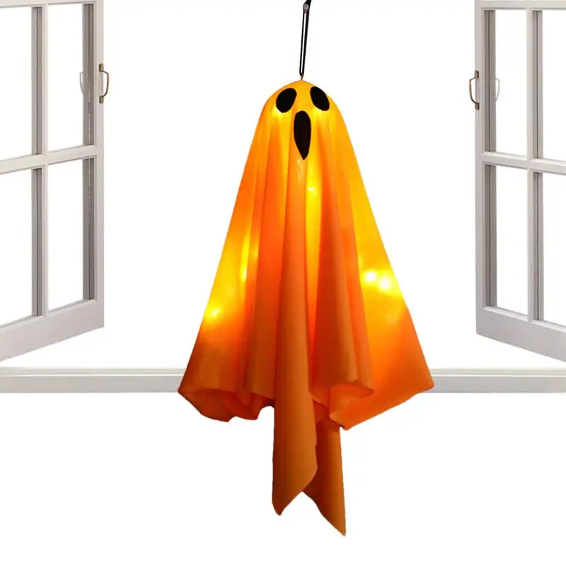 

Halloween Lighted Ghost 20 Inches Light Up Spooky Holiday Party Decorations Flying Ghost With 3 Modes LED Light For Halloween