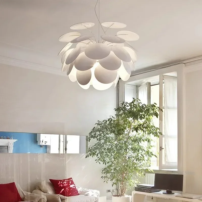 

Nordic Restaurant Pinecone Pendant Modern Minimalist Master Bedroom Restaurant White Creative Pendant