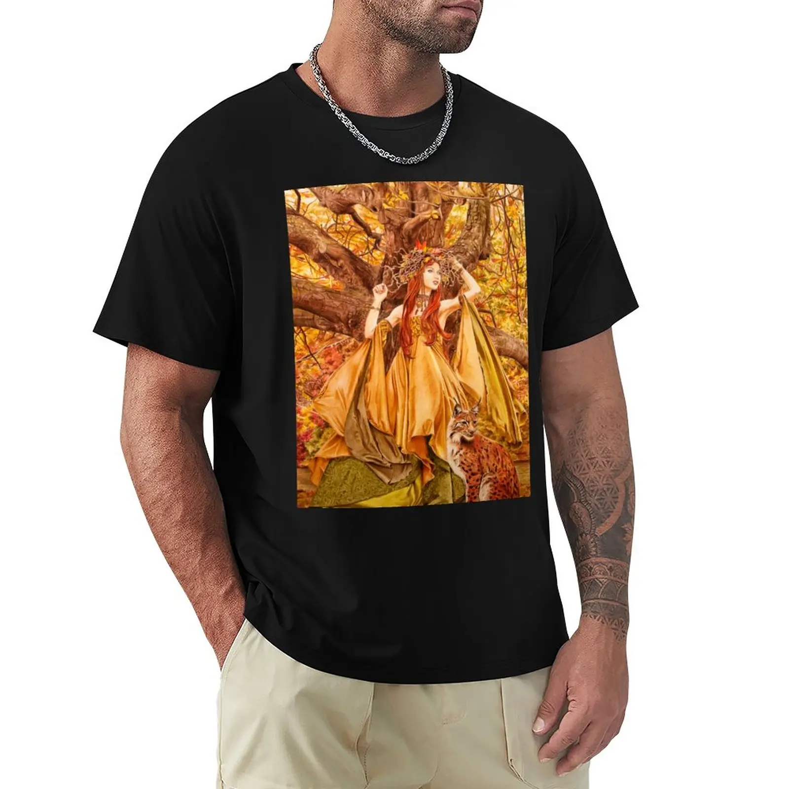 

Autumn Fairy T-Shirt customs design your own heavyweights mens graphic t-shirts big and tall