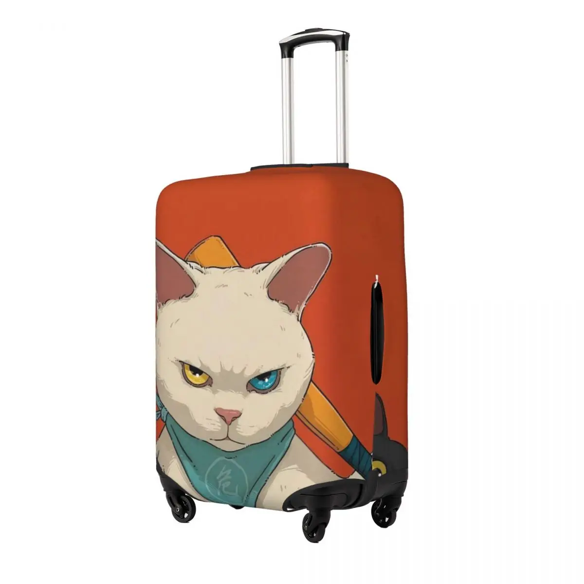 Cool Cat Print Luggage Protective Dust Covers Elastic Waterproof 18-32inch Suitcase Cover Travel Accessories