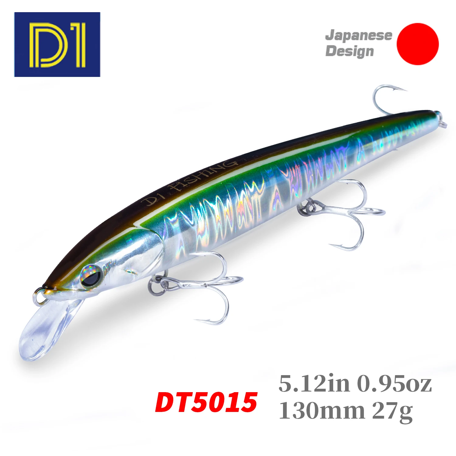 D1 Jerkbait Minnow Wobblers 130mm 27g Sea Fishing Lures Saltwater Depth 40-70cm hard bait Long Casting Fishing pescar Tackle