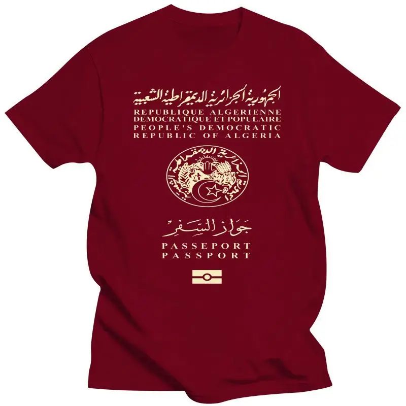 Mens Clothing  AlgerianPassport Tshirt T Shirt Morocco Algeria Africa Patriotism I Love Algeria Oran