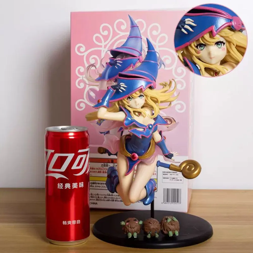 27cm Yu-Gi-Oh! Action Figure Black Magician Girl Anime Figurine Cute Statue Pvc Figures Collection Model Ornaments Doll Xmas Toy