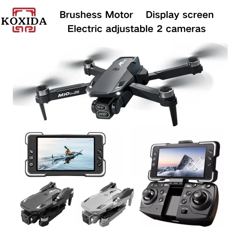 KOXIDA 2025 New M10 Drone Independent Screen Carrying Camera HD Brushless Motor Foldable Professional Quadcopter Adult Toy Gift