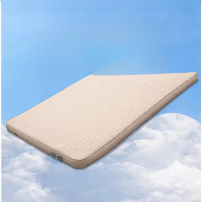 

Built-in electric pump camping pad beige 3D elastic foam