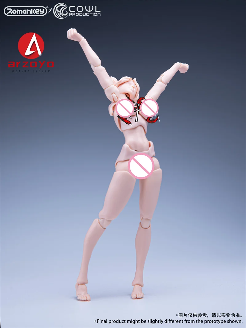 オリジナル Romankey X カウル 1/12 スーパーフィギュア柔軟な女の子ジョイントボディ 15.8 センチメートル女性兵士アクションモデル 6 "人形とヘッド