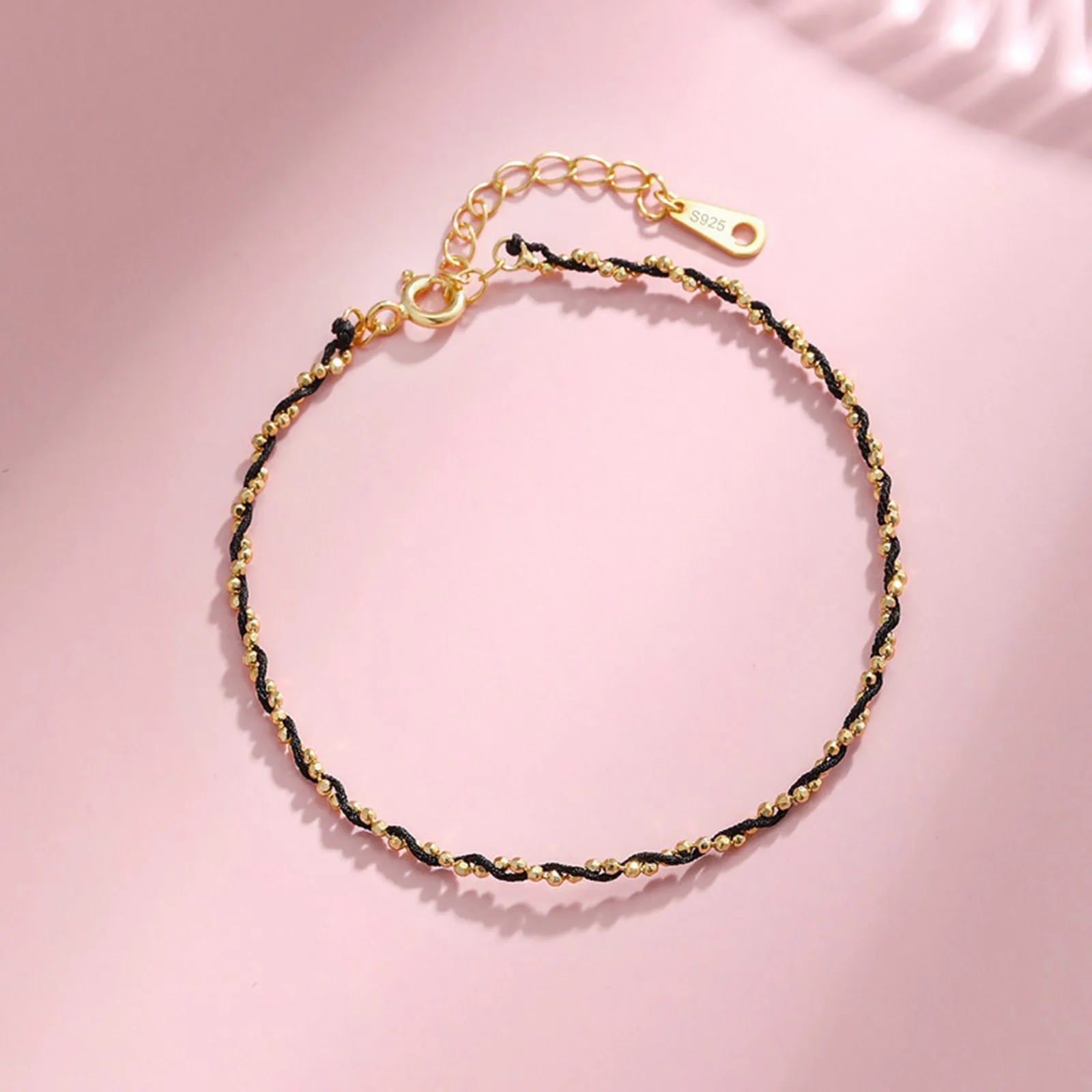 Copper Simple Bracelets Good Lucky Beads Couple Bracelet Men Women Red Rope Braided Bracelet Ball Bracelet 15cm(5 7/8
