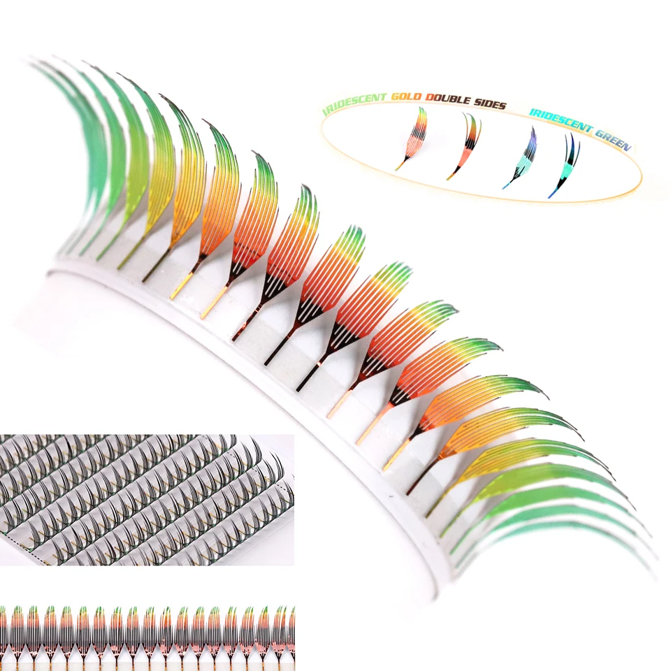 جديد أنيمي جلدة مانغا نمط الريش على شكل أجنحة كوميدية الرموش 8-15 مللي متر سباير لاش ملحقات ثلاثية الأبعاد خفيفة الوزن رمش المورد