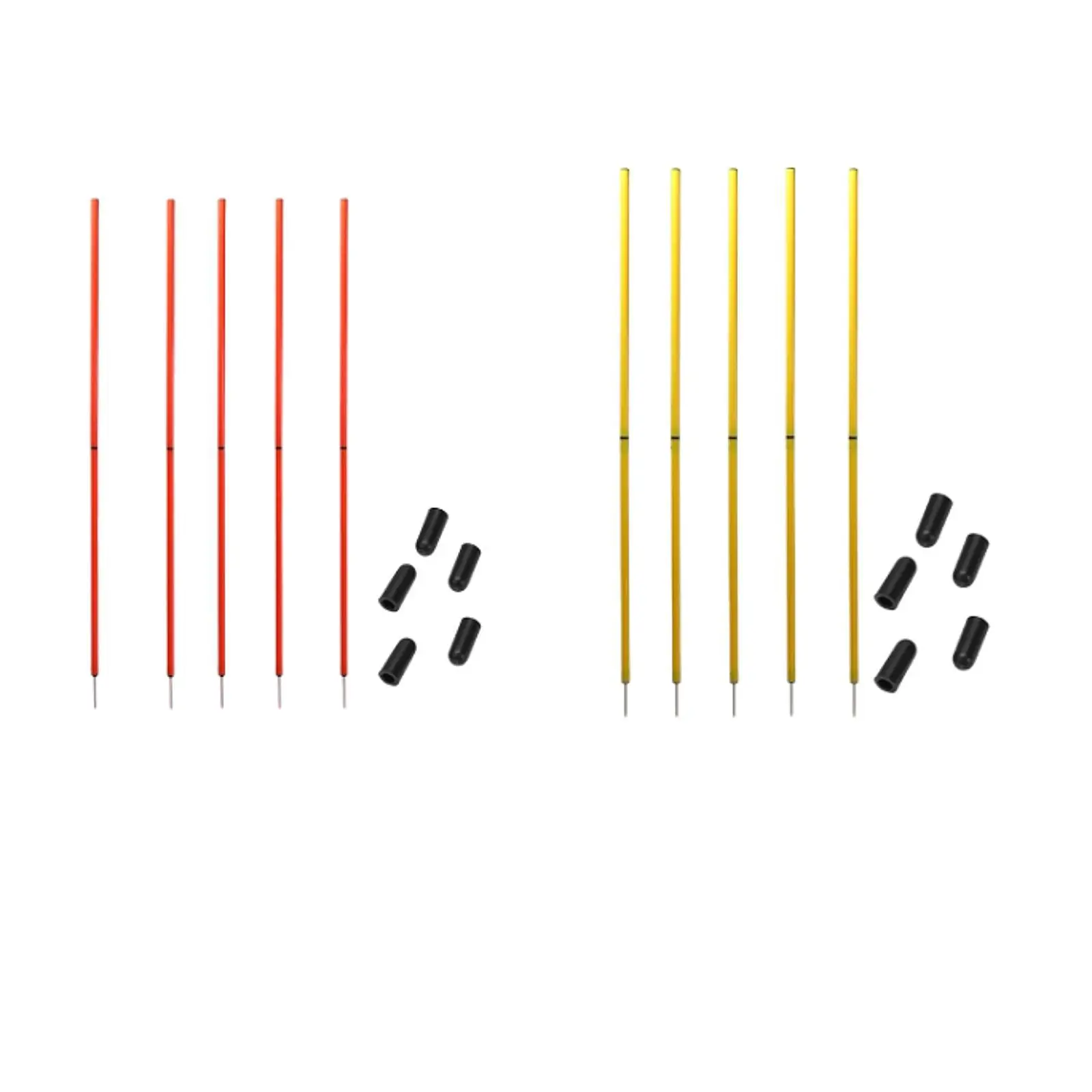 

Football Sign Marker Poles Portable Agility Obstacle Rods Training Equipment for Outdoor Team Sports