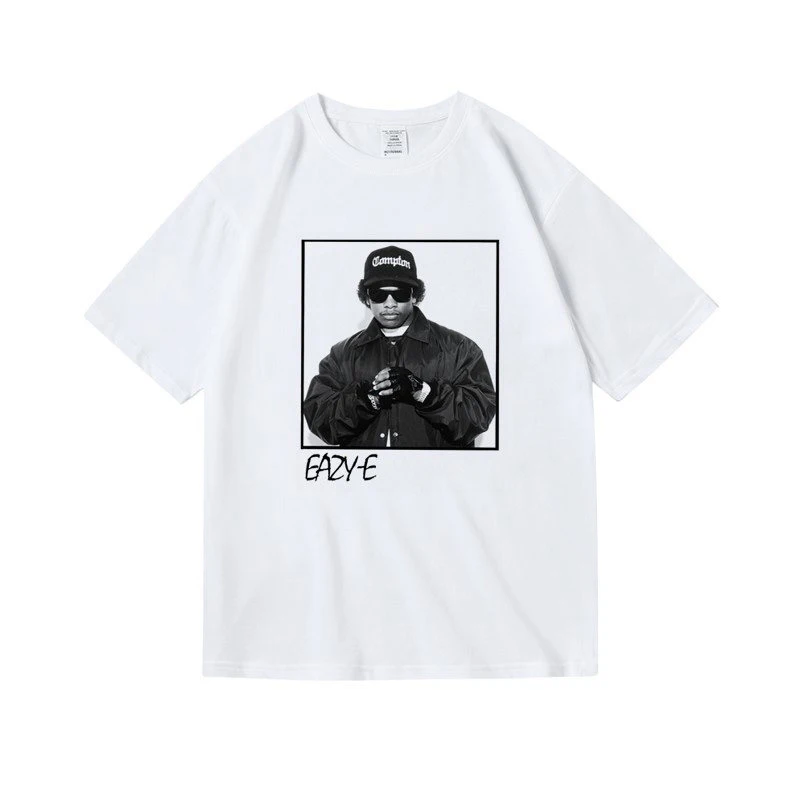 

Одежда в стиле хип-хоп Rap Eazy-e, футболка из чистого хлопка с принтом и короткими рукавами для мужчин и женщин на лето