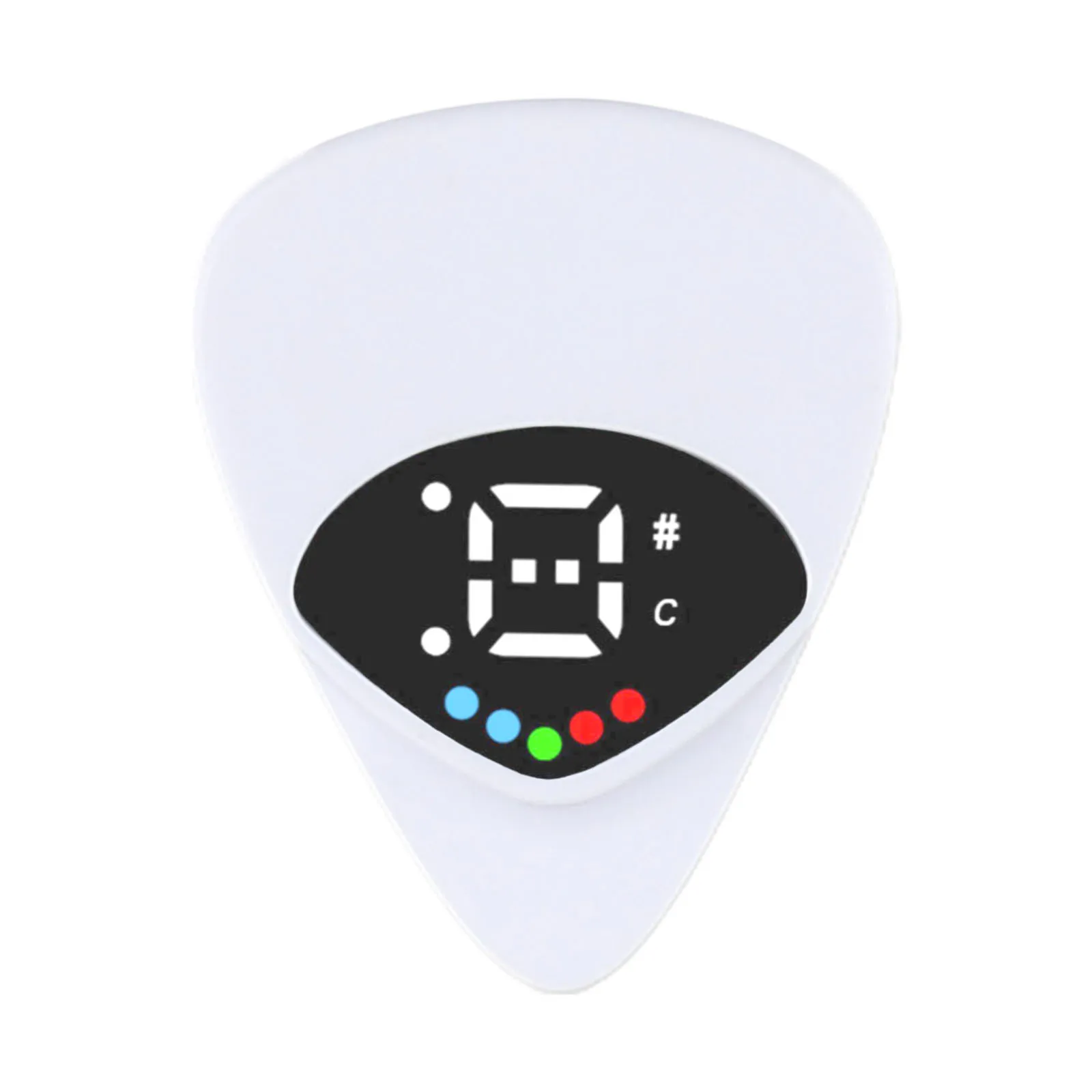 2 In1 Guitar Picks Tuner For Acoustic Electric Guitar Bass Mandolin Portable Multi Purpose Pitch Calibrator For Folk Guitars