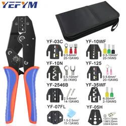 Crimping Tools Pliers YF-04B Wide choice of jaws for 2.8 4.8 6.3 VH3.96/Tube/Insulation/Coaxial Cable Terminals Electrical Tool