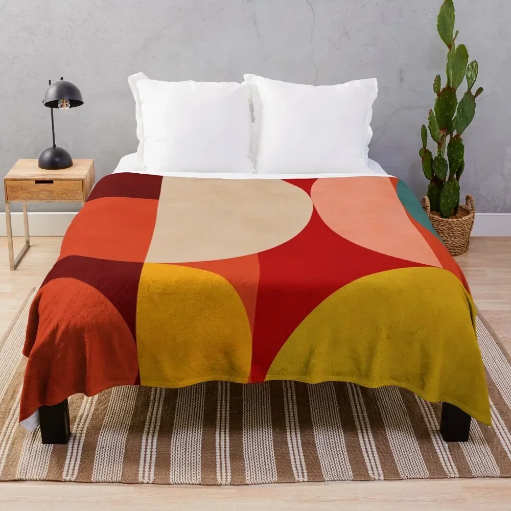 

mid century 1 Throw Blanket Soft Plaid manga Summer Beddings Polar Blankets for winter Thermals For Travel Blankets