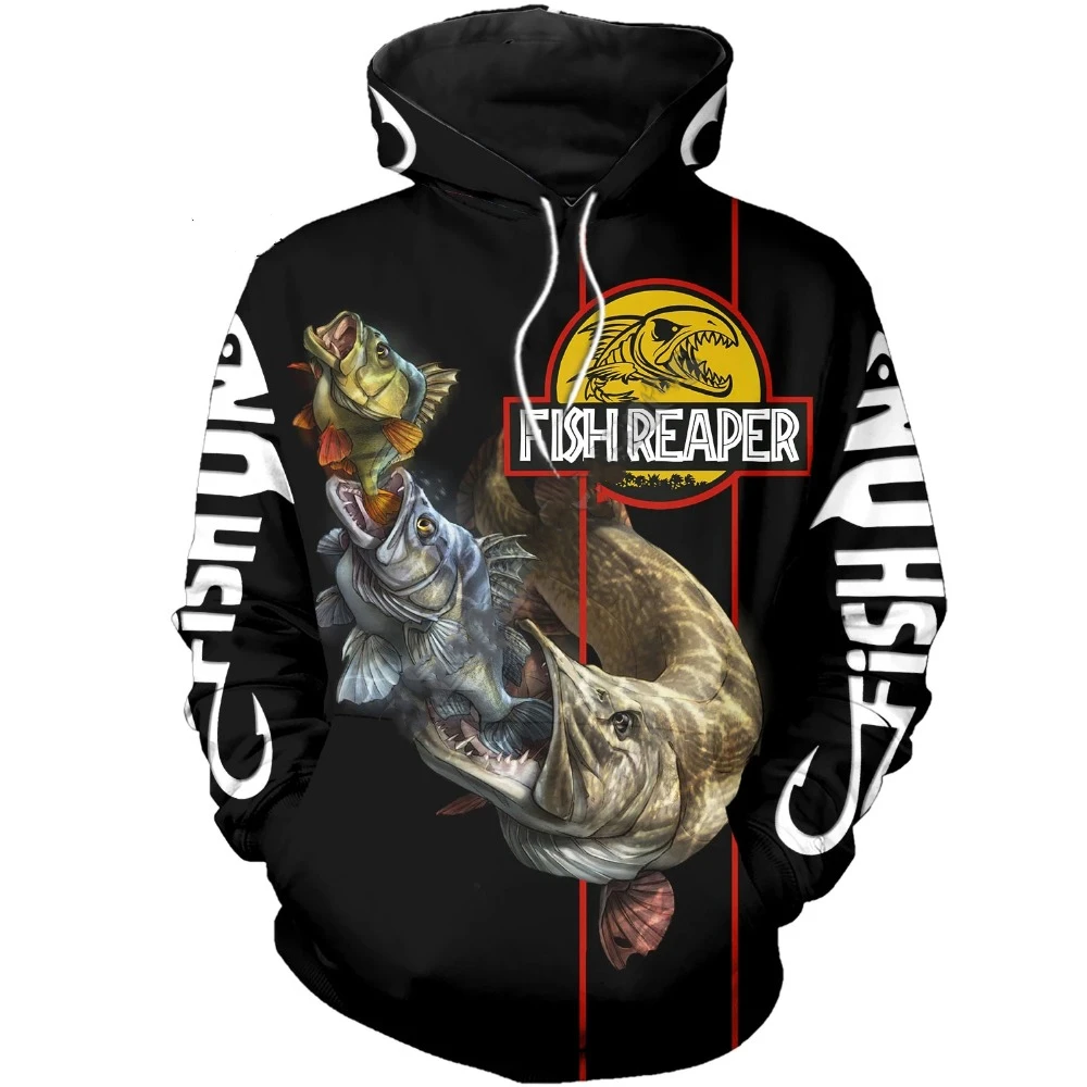 Animal Fisher Marlin Sweatshirts Man Tracksuit Fishing Camo Hoodies For Men Fashion Streetwear Harajuku Y2k 3D Print Pullovers - Image 4