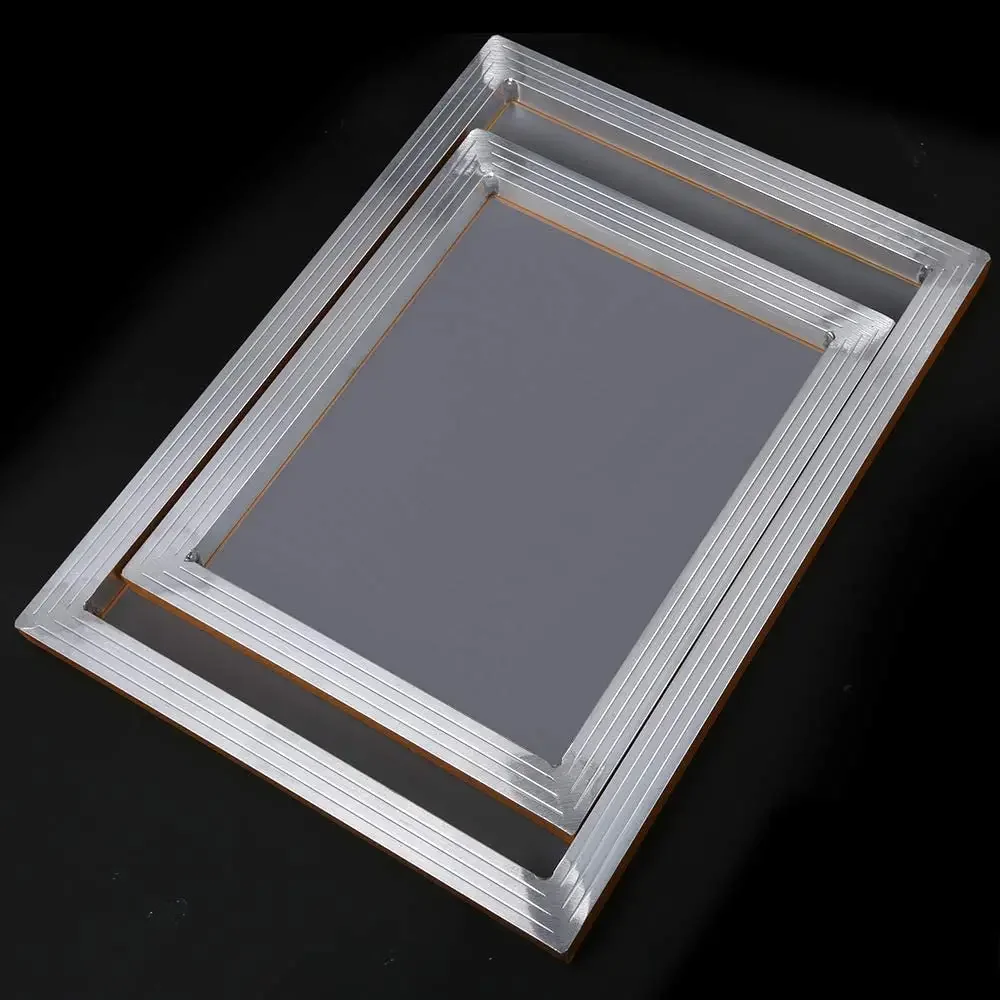 1PC Silk Screen Printing Aluminum Frame Stretched White Mesh 120/300mesh Screen Printing Mesh Polyester Frames for Textiles
