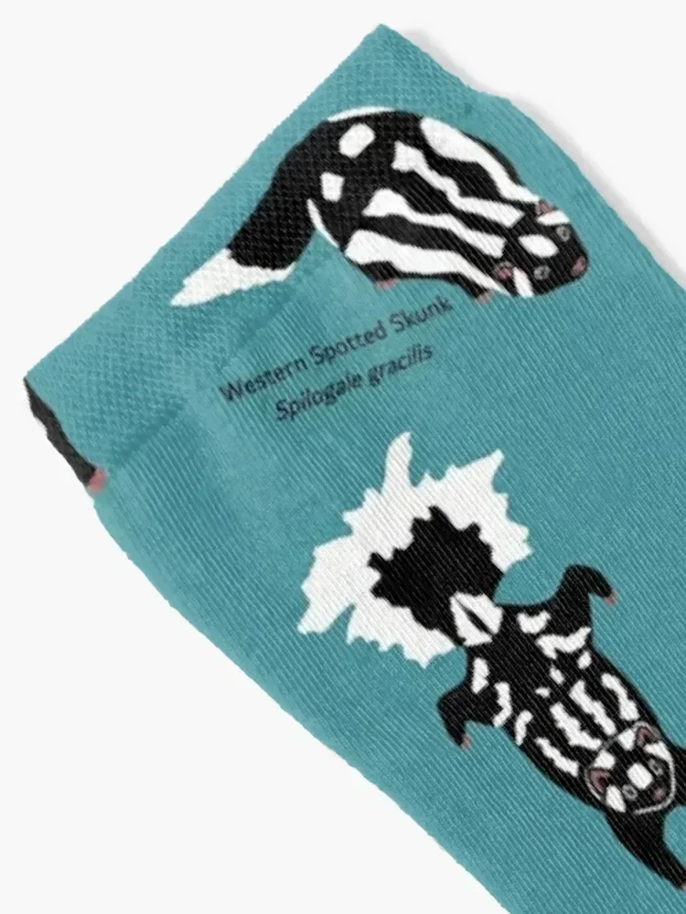 Skunks of the World: Species of Family Mephitidae Socks custom christmas gifts fashionable Running Boy Child Socks Women's