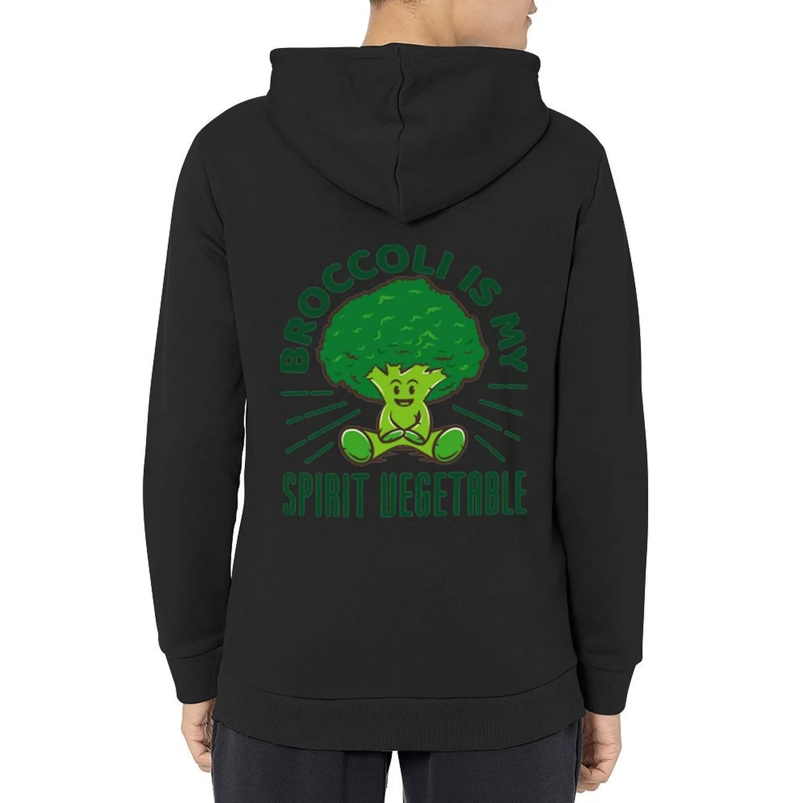 

Funny Broccoli Lovers Broccoli Is My Spirit Animal Hoodie men's clothes blouse men's winter sweater clothes for men mens hoodies