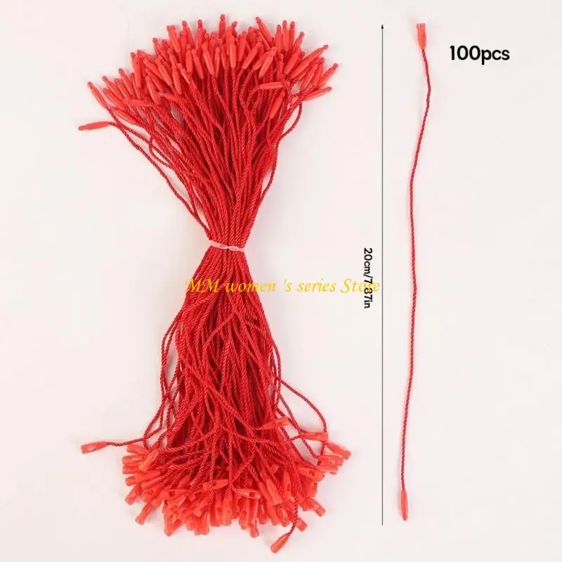 Q39C 100Pcs Garment Hanging Ropes for Hats, Scarves, Socks Accessories Luggage Label