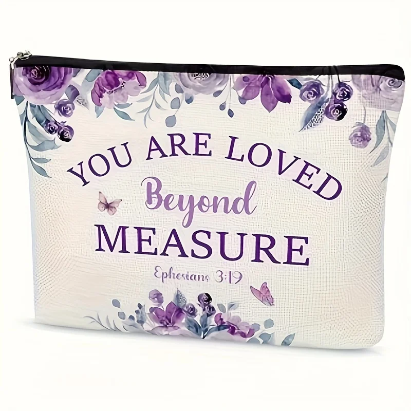 حقيبة مكياج أرجوانية - حقيبة لطيفة متعددة الوظائف بسحاب للنساء، حقيبة تخزين المجوهرات، حقيبة تخزين صغيرة مثالية بسحاب للسفر