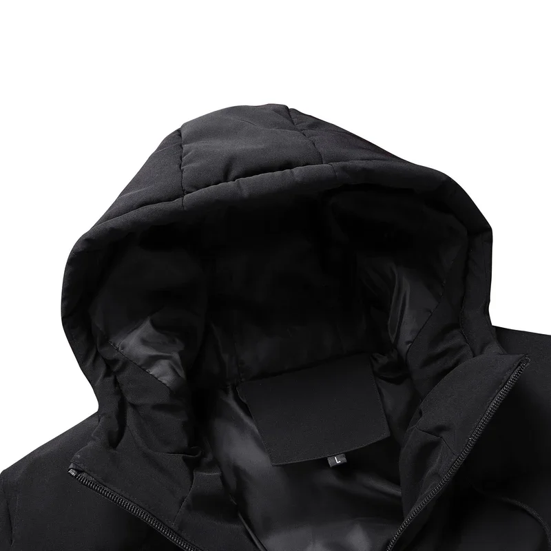 الشتاء مقنعين أسفل سترات الرجال معطف جديد الرجال سترة غير رسمية الدافئة سميكة البخاخ الستر الرجال معطف الشتاء أبلى الأعمال Hombre