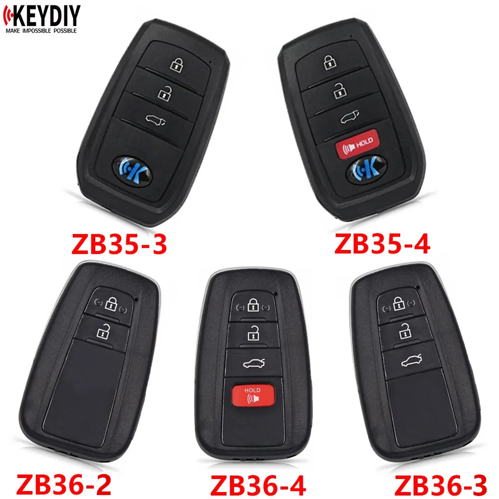 1PCS KEYDIY KD Smart key ZB35-3 ZB35-4 ZB36-2 ZB36-3 ZB36-4 ZB Series Universal Remote for KD-X2 KD-MAX