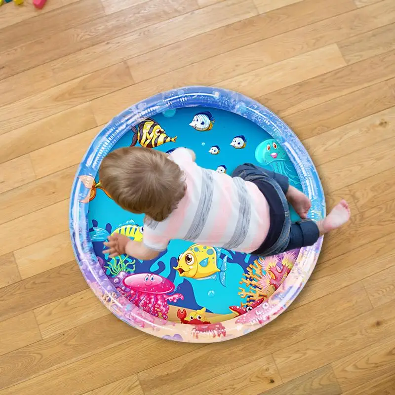 Playmat น้ําขนาดใหญ่ Sensory Play Mat Inflatable Visual Stimulation Playmat น้ําแบบพกพาสําหรับส่งเสริมมอเตอร์ & Sensory