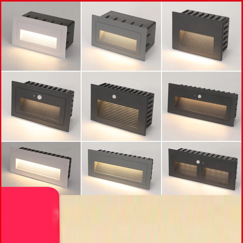 

Recessed Steps Ladder Staircase Bedroom Night Light Waterproof 220V12V24V Outdoor Garden 3W LED Stair Light Sidewalk Lighting