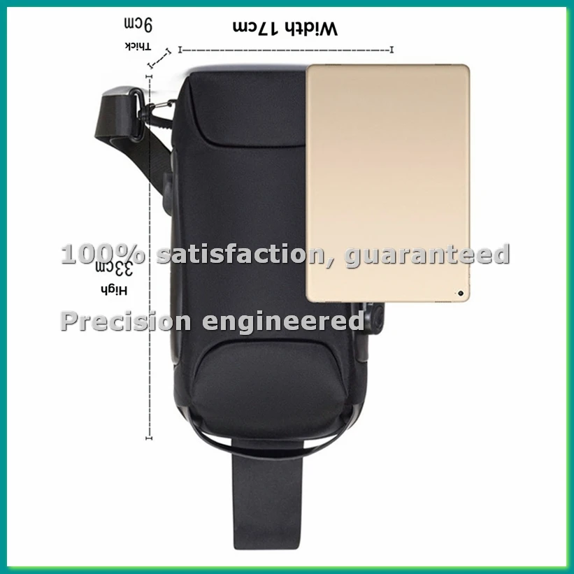 

Водонепроницаемая сумка через плечо с защитой от кражи и USB-зарядкой, портативная нагрудная сумка-рюкзак зеленого цвета-BCBW