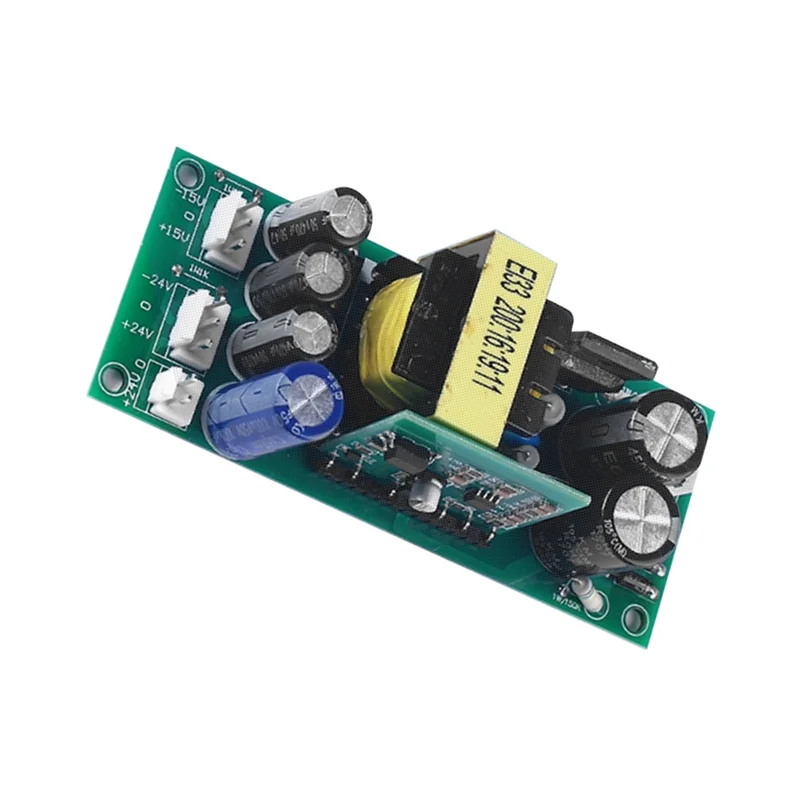 Placa de alimentación conmutada de doble voltaje ABNR de alta potencia, 24V y salidas duales de 15V, placa de interruptor auxiliar eficiente sin cable