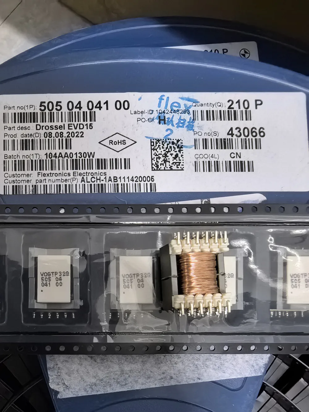 

Original New 100% 5050404100 pulse transformer EVD15 100UHX