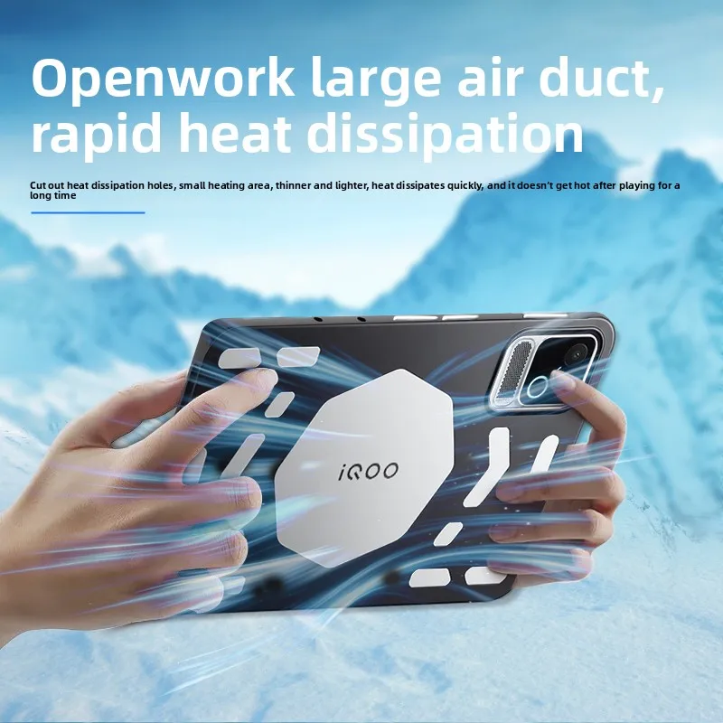 Hollow-out Cooling Funda Case For iQOO Pad Ultra 8.8 inch Model iPA2691 ,Tablet PC Slim TPU Shockproof Back Cover