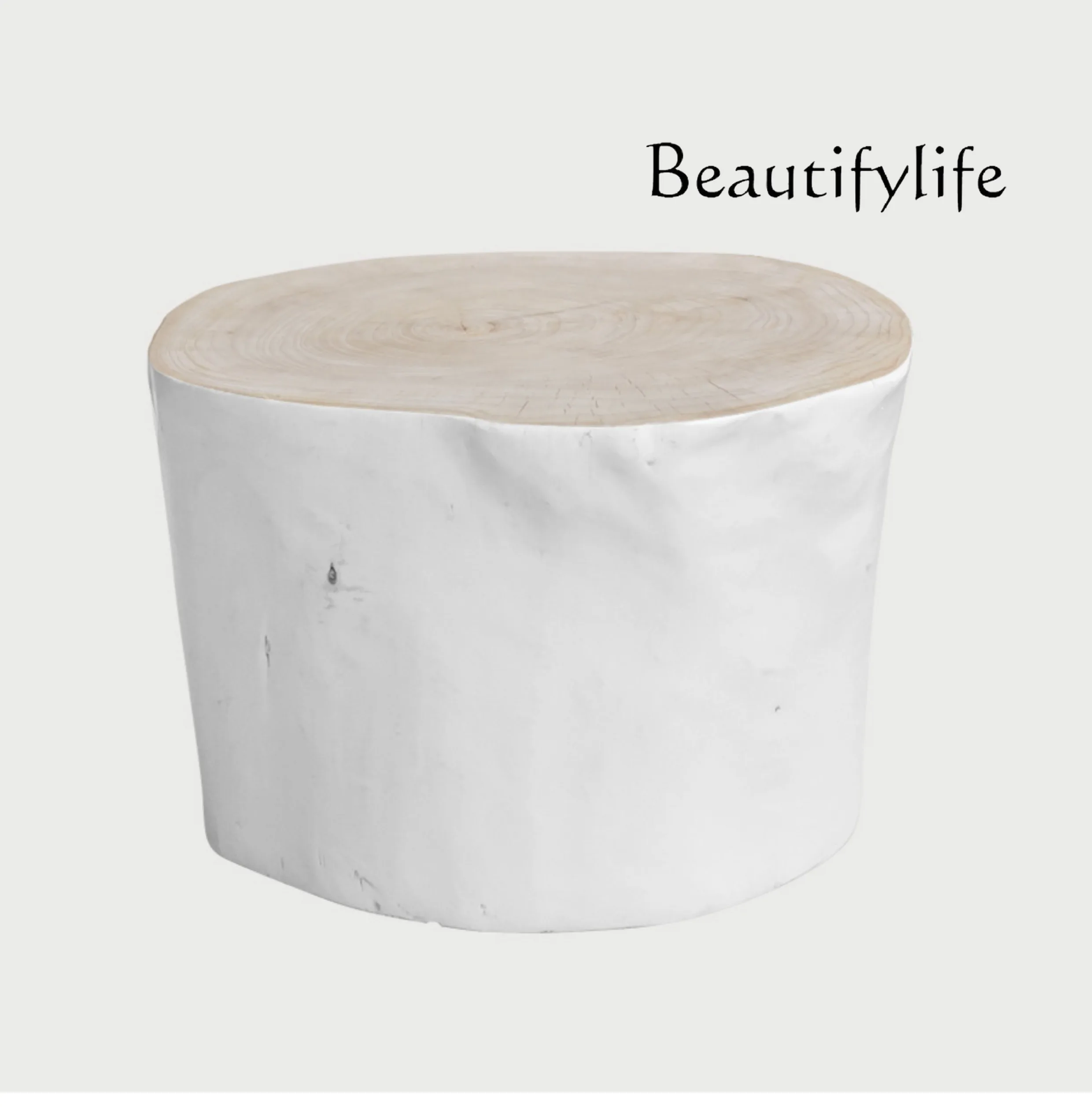 

Modern Minimalist Chic Weathering Log a Block of Wood Or Stone Stool Art Style Coffee Table Side Table