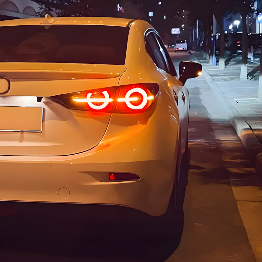 

Для Mazda 3 Axela 2014-2018 автоматические задние фонари в сборе, обновление 2020, Стайлинг, светодиодный динамический поворот, автомобильные задние фонари, инструменты, аксессуары