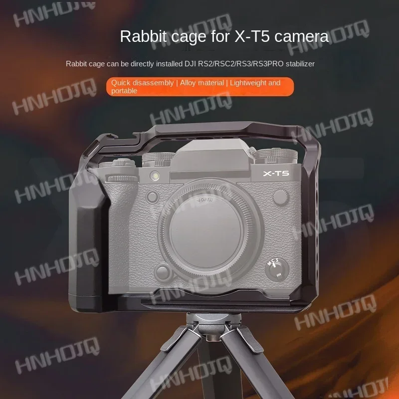 For  X-T5 Camera Rabbit Cage Mirrorless Camera Photography Vertical Shot Video Support Stabilizer Rabbit Cage Metal Accessories